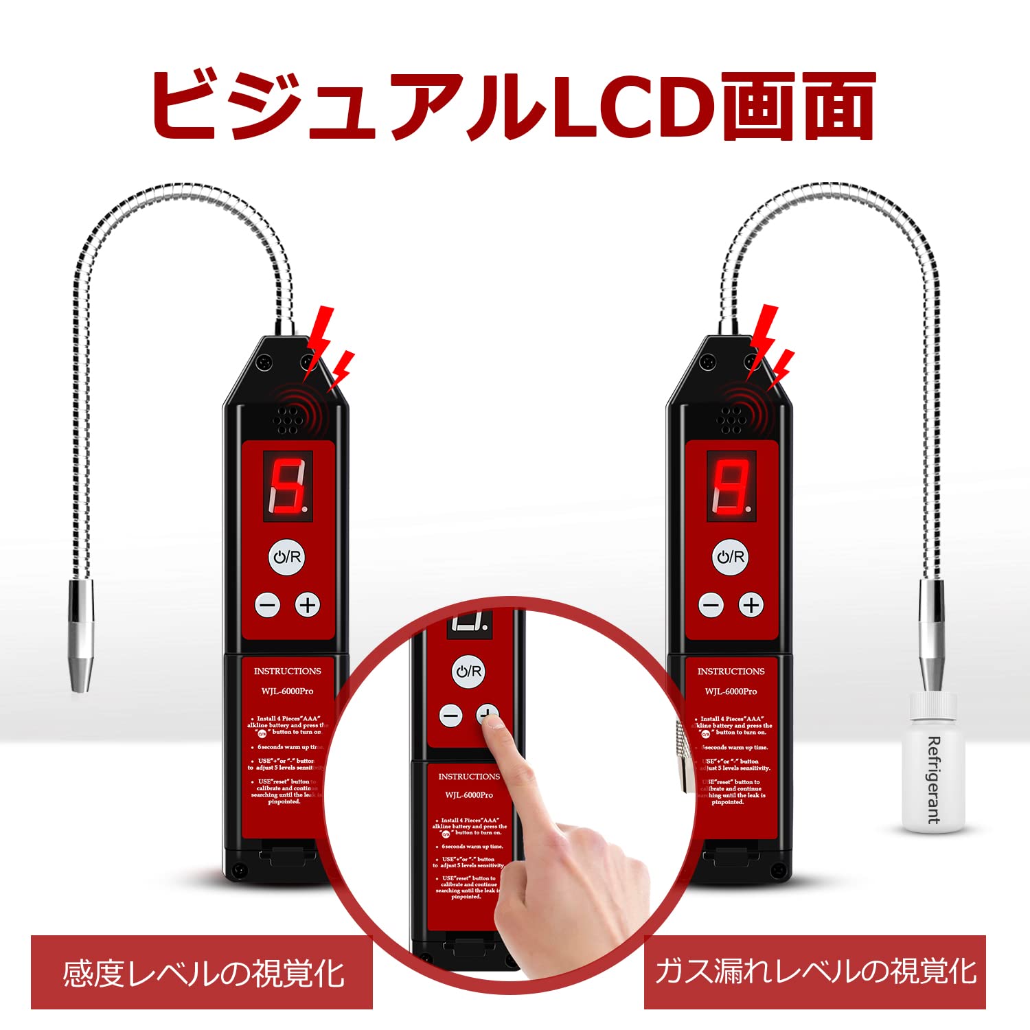 Amazon.co.jp: LEDライト付きリークディテクタ、Therm La Mode