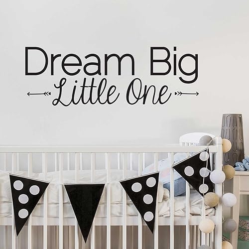 Dream Big Little One – Beso Cut Dream Big calcomanía para pared cita Decal by chromantics
