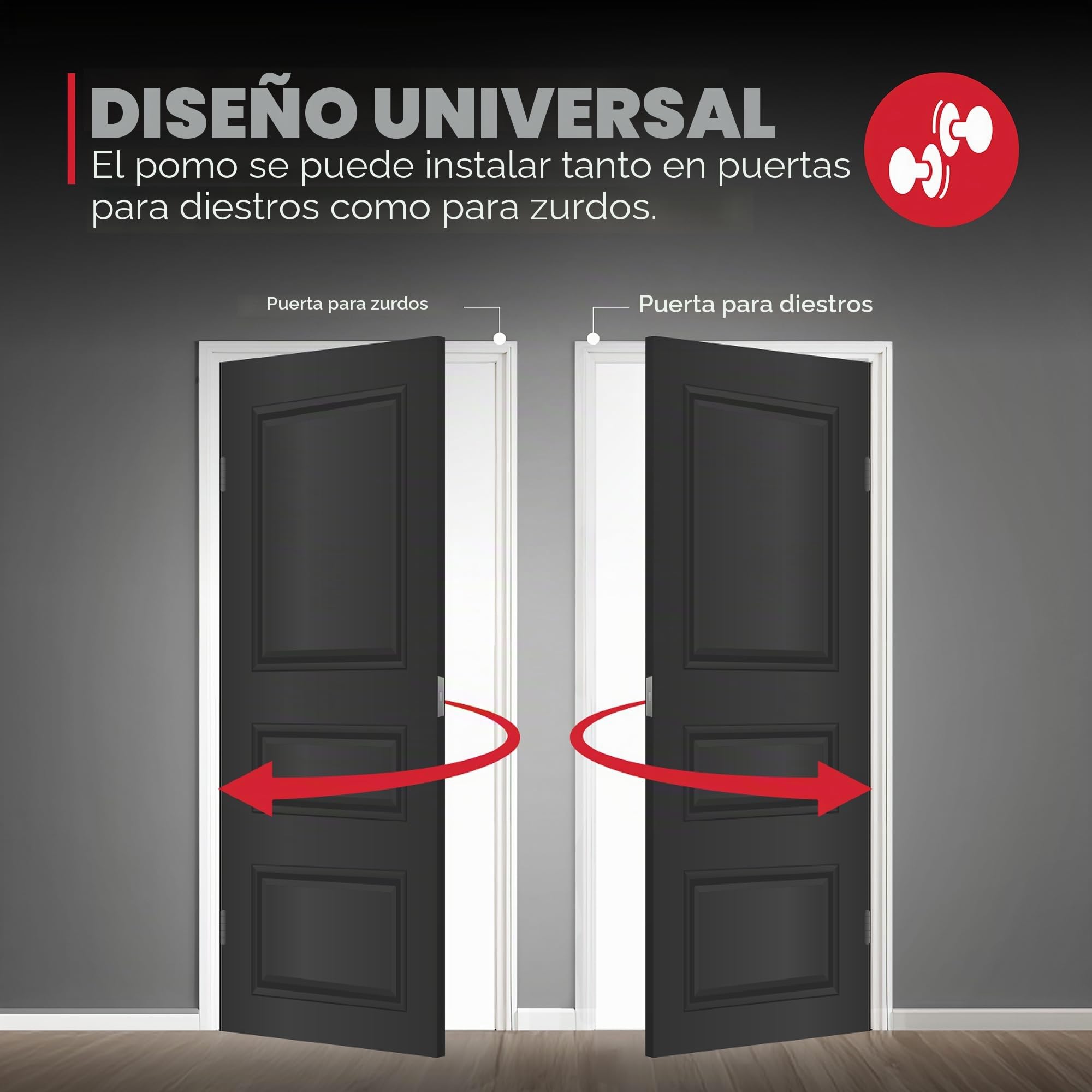 Kwikset 97300-933 Pismo - Pomo redondo para puerta de dormitorio o baño, níquel satinado