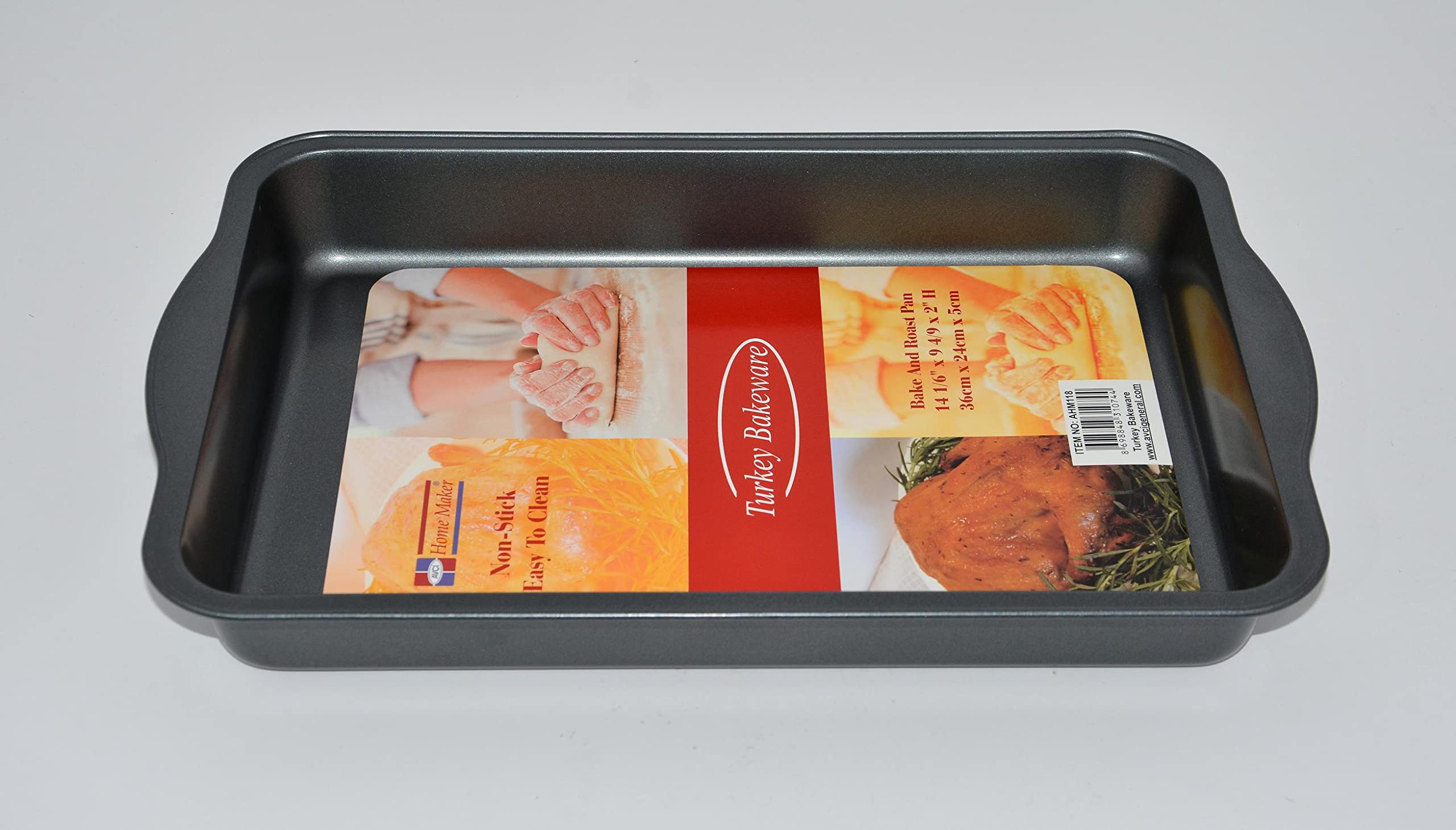 Home Maker 36cm Roaster with Handles – Premium Turkish-Made Non-Stick Bakeware, Durable & Easy-Grip Design for Effortless Roasting and Serving