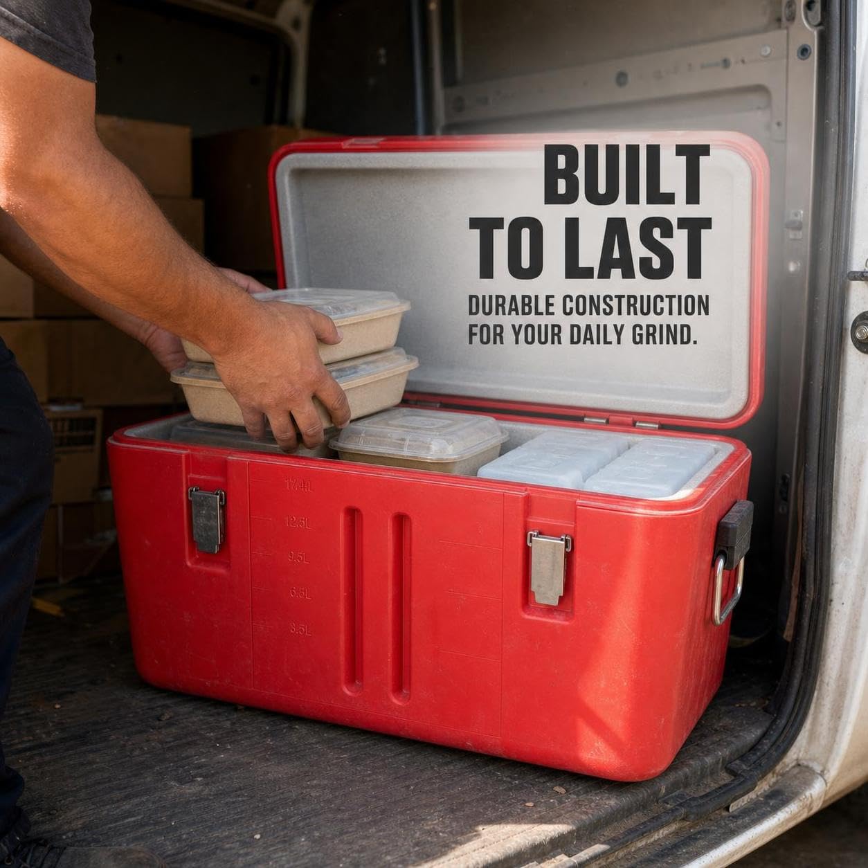 Box Termico Portatile per Campeggio - Frigo Passivo per Bevande - per escursioni