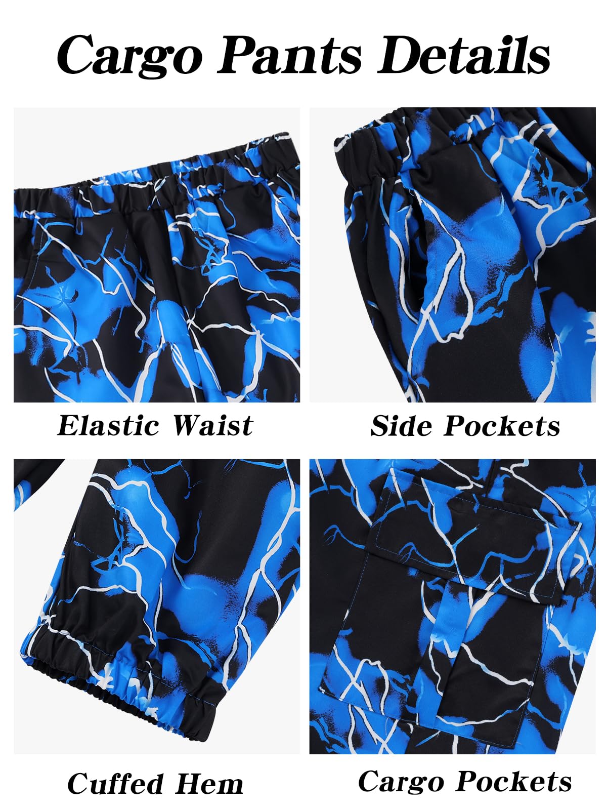 Hotfiary Set di 2 tute mimetiche per ragazzi, felpa con cappuccio a maniche lunghe e pantaloni cargo, felpa con cappuccio e pantaloni da jogging, per sport, scuola, casual, 6, 7, 8, 9, 10, 11, 12, 13