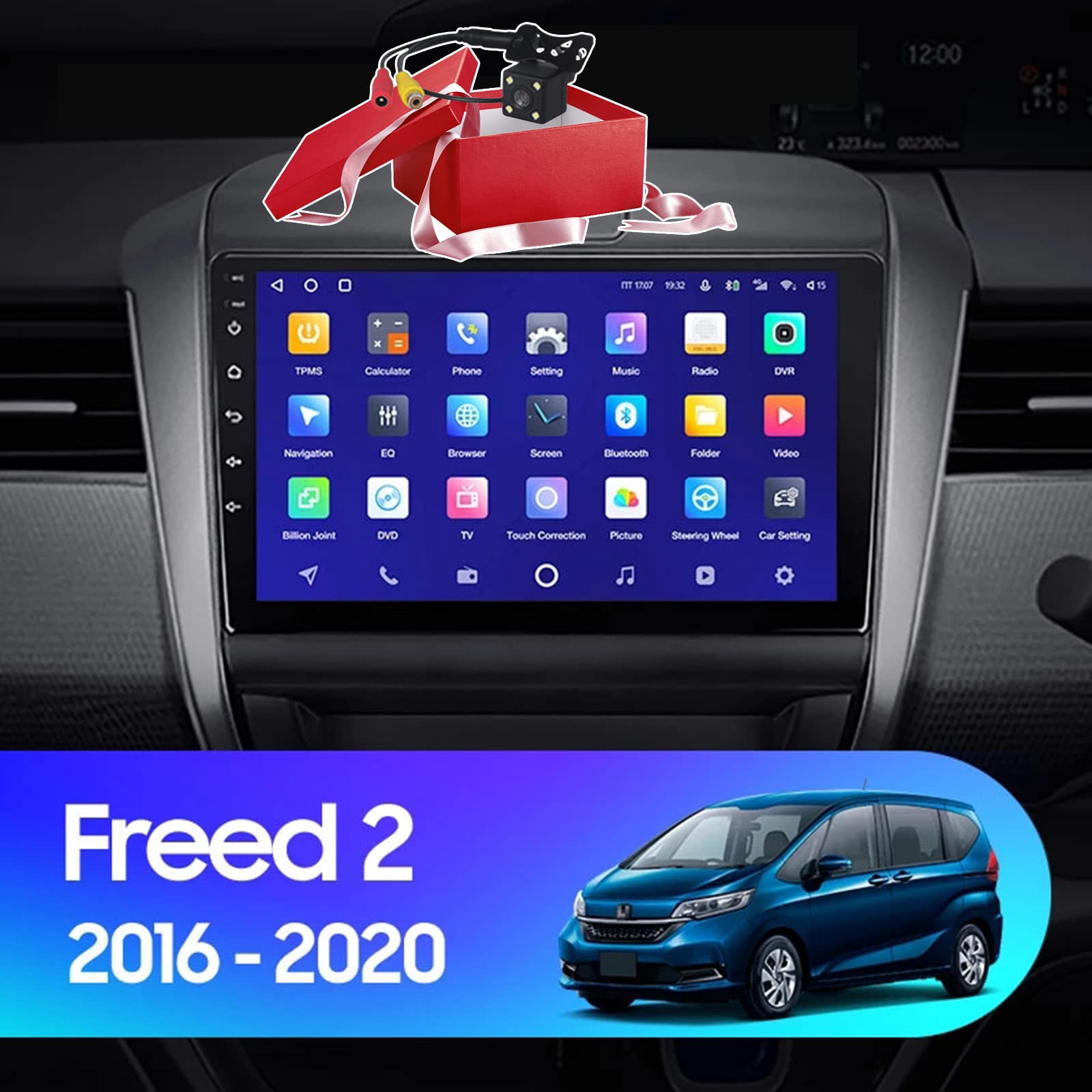 AT209本田FREEDフリード アンドロイドナビ オーディオカーナビ10インチ