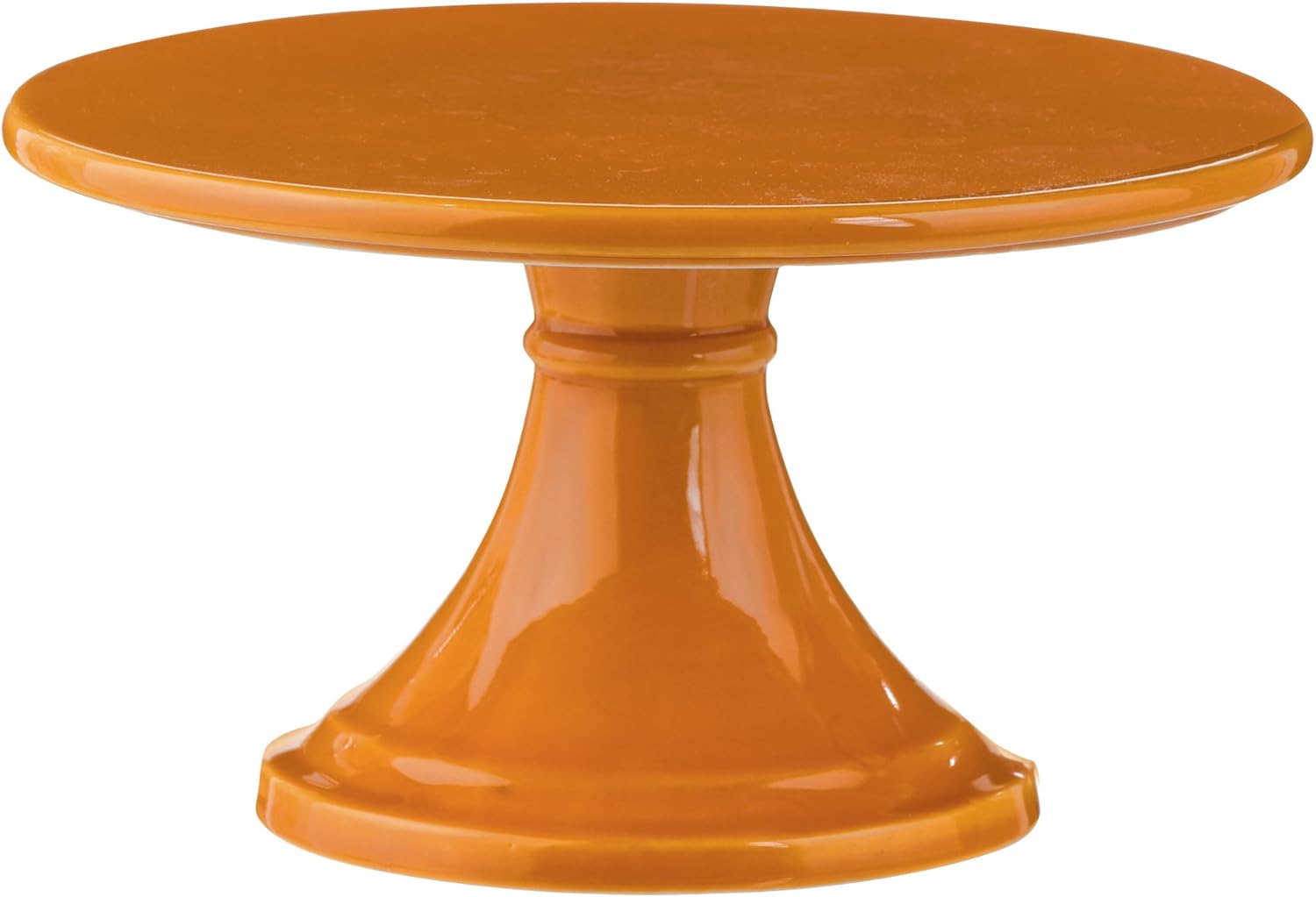 Grasslands Road Ceramic Pedestal Serveware, 6Inch, Orange