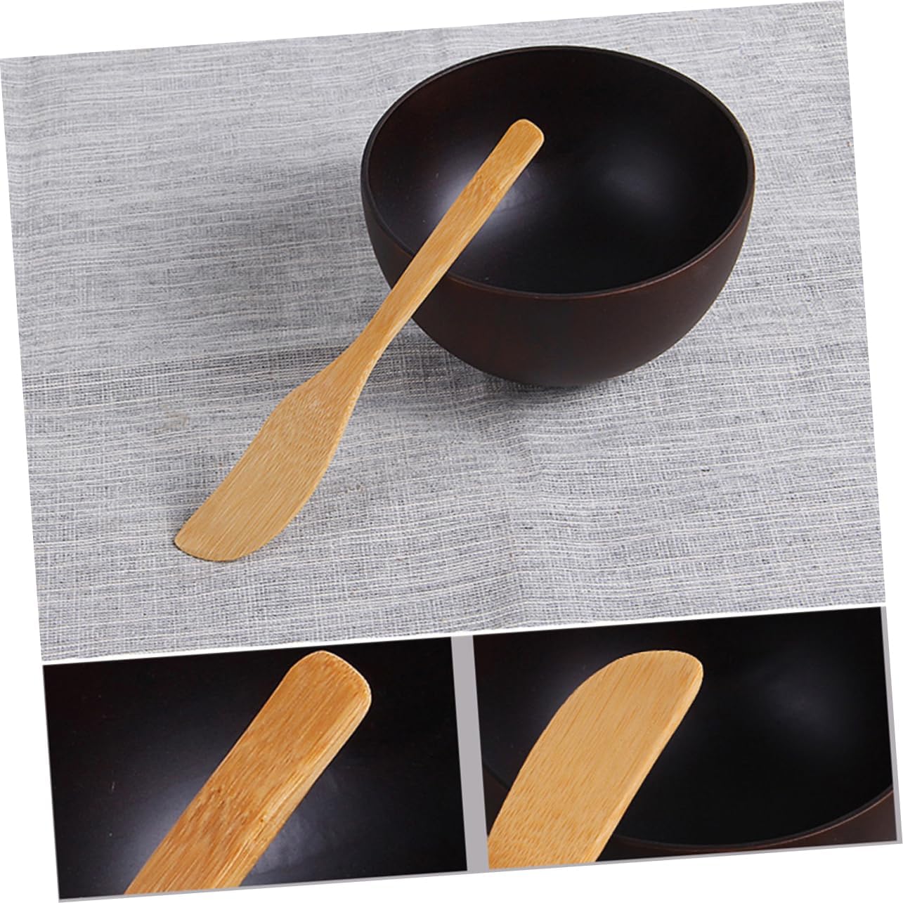 10 Piece Bamboo Dumpling Filling Spoon Set for Dough and Empanadas