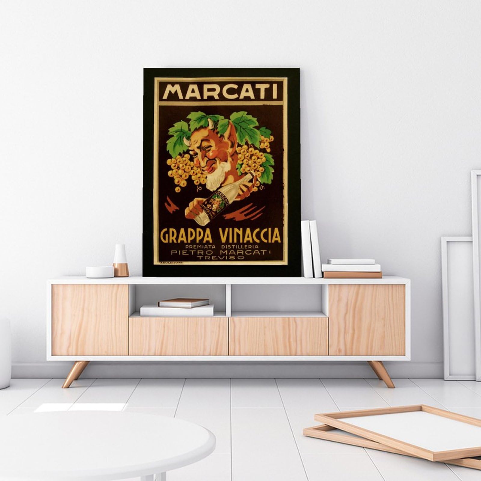 Vintage Art Poster Marcati Grappa Vinaccia Vintage Food And Drink