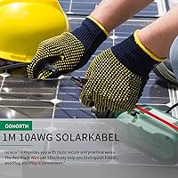 Vista 13 de Solar Extension Cable 20ft, 10 AWG Solar Panel Wire Professional Connection Female and Male Connectors, Tinned Copper Wire for Home, Boat, RV