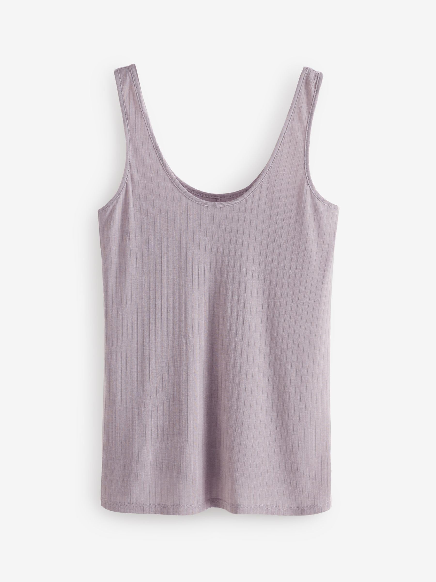 NEXT Mujeres Pack de 3 camisetas acanaladas de tirantes holgadas con cuello redondo