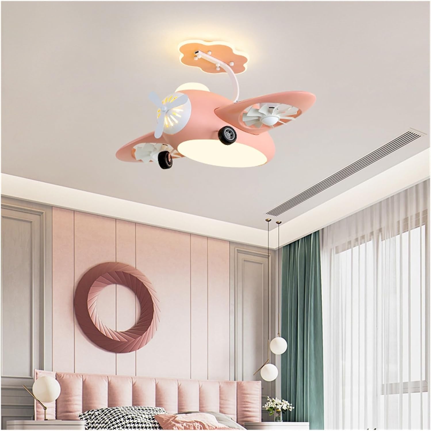 シーリングファンライト飛行飛行機 Led ライトヘリコプターランプ子供