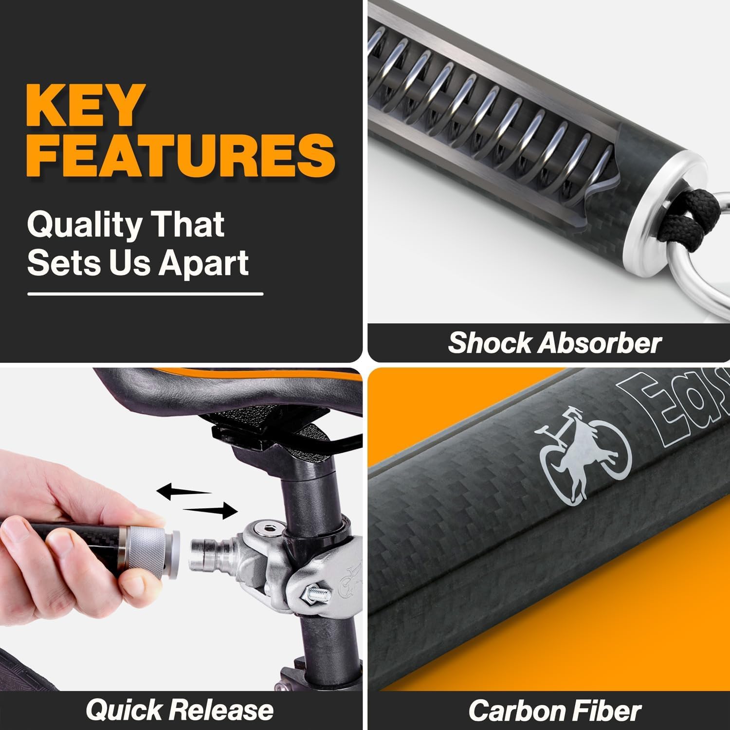 Hands-Free Leads for Dogs -180° Rotating Dog Bicycle Lead with Shock Absorbers and Quick Attachment Mechanism (Green) - Image 4
