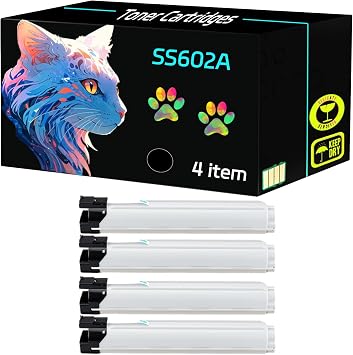 High Yield SS602A SS562A SS644A SS737A Toner Cartridges Compatible for Samsung MultiXpress X4250LX X4300LX Printers, Clearly Print 4 Pack Black