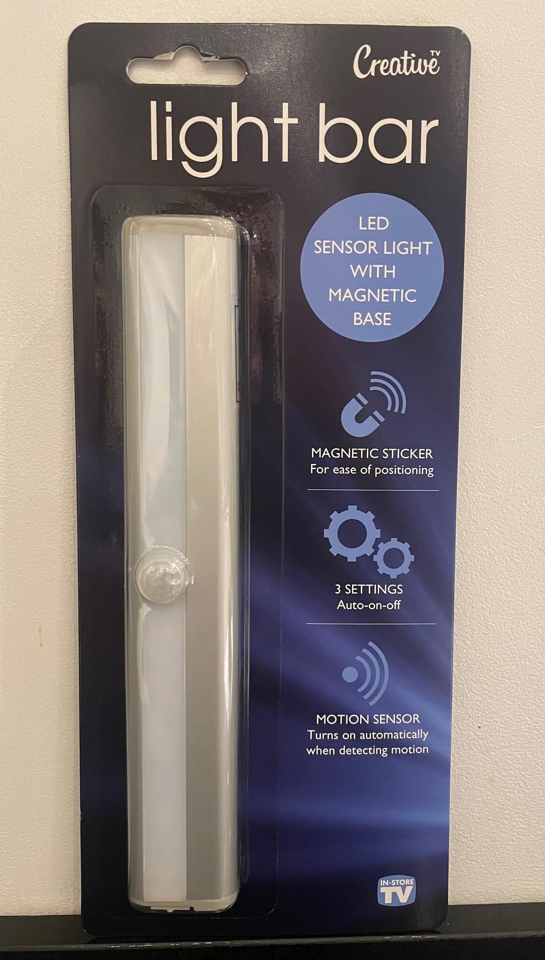 Creative Products LED Light Bar - Sensor Light with Magnetic Base, C7548
