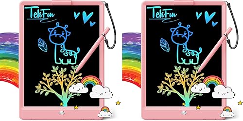 Miniatura 14 de TEKFUN Juguetes para Niños Tableta de Escritura LCD de 10 Pulgadas, Tablero de Garabatos para Colorear sin Desorden, Almohadilla de Dibujo