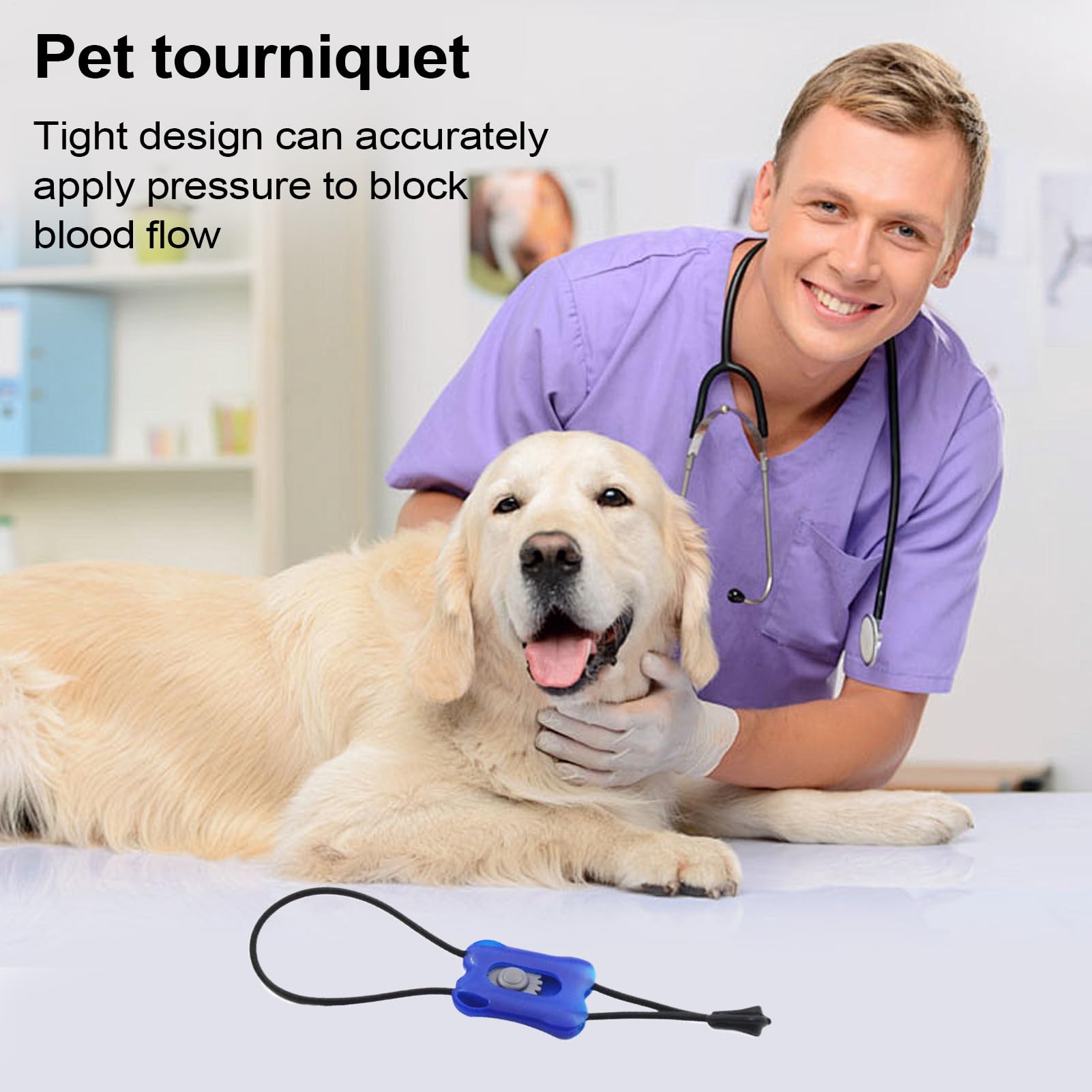 Kompressionsbandage für Tiere – traumatischer Notfallverband | sofortige Blutungskontrolle, tragbar, für Verletzungen, Reisen, Haus, Tierarzt, Tiere und Katzen