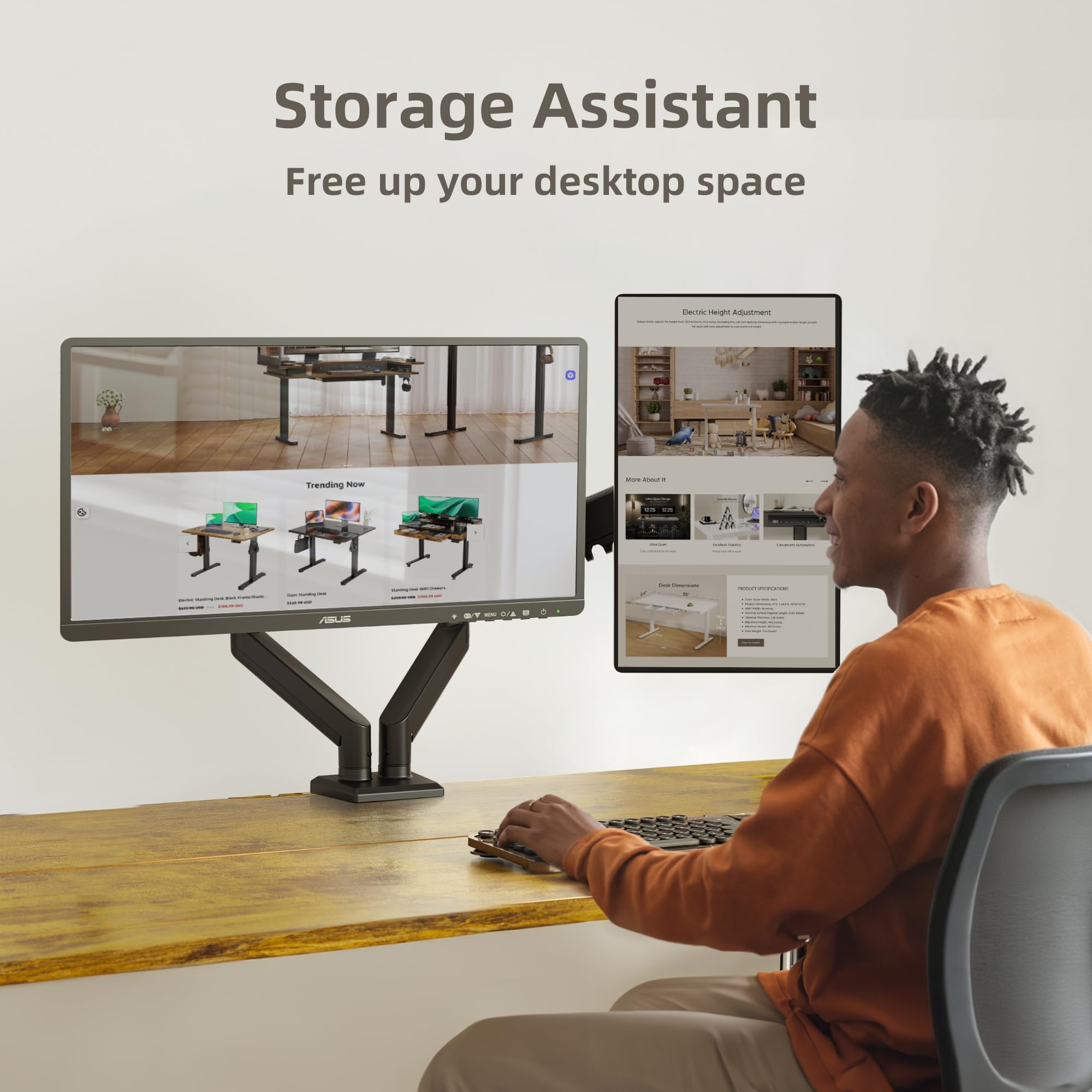 2-fach Monitorhalterung Ergotron HX Desk Dual, bis 32 Zoll, Tischhalterung, höhenverstellbar günstig kaufen | Schäfer Shop 2-fach Monitorhalterung Ergotron HX Desk Dual, bis 32 Zoll, Tischhalterung, höhenverstellbar günstig kaufen | Schäfer Shop