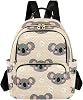 Mochila mini para mujer, koala de dibujos animados, bolso mochila mini, daypack ligero pequeño, 8.5L 1