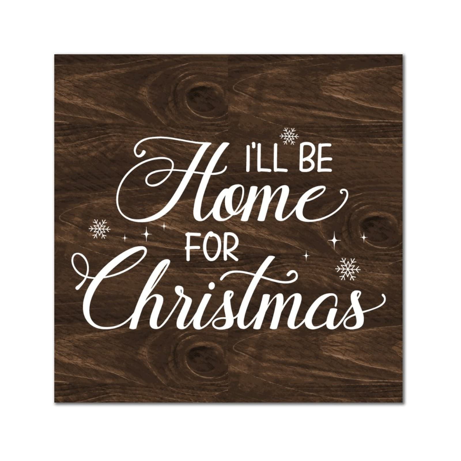 Plaque murale en bois de Noël pour cuisine, maison et jardin