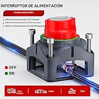 Vista 2 de Nilight - Interruptor de batería 90015A 12-48V resistente al agua, interruptor maestro de corte de energía de batería, aislador de desconexión