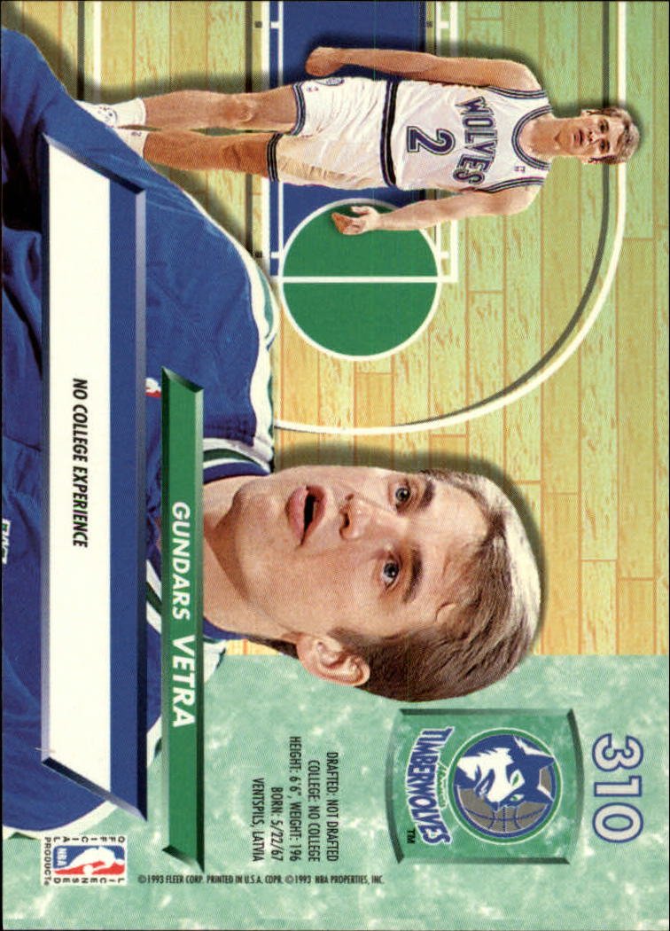 Amazon.com: 1992 Ultra Basketball Rookie Card (1992-93) #310