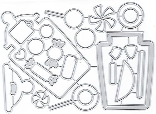 Miniatura 5 de DzIxY Cubo transparente Copa de agua Troqueles de corte de metal para hacer tarjetas de grabación en relieve Papel Troquelado Sets Álbum