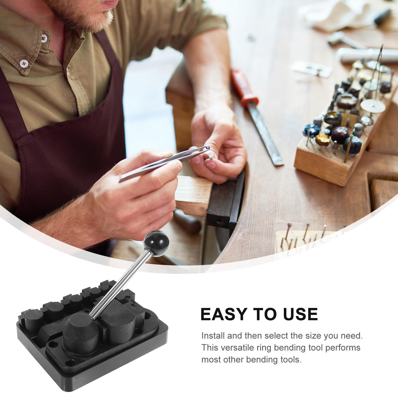 Toddmomy Outil de Formage de Bagues 12 à 22mm pour Créateurs de Bijoux