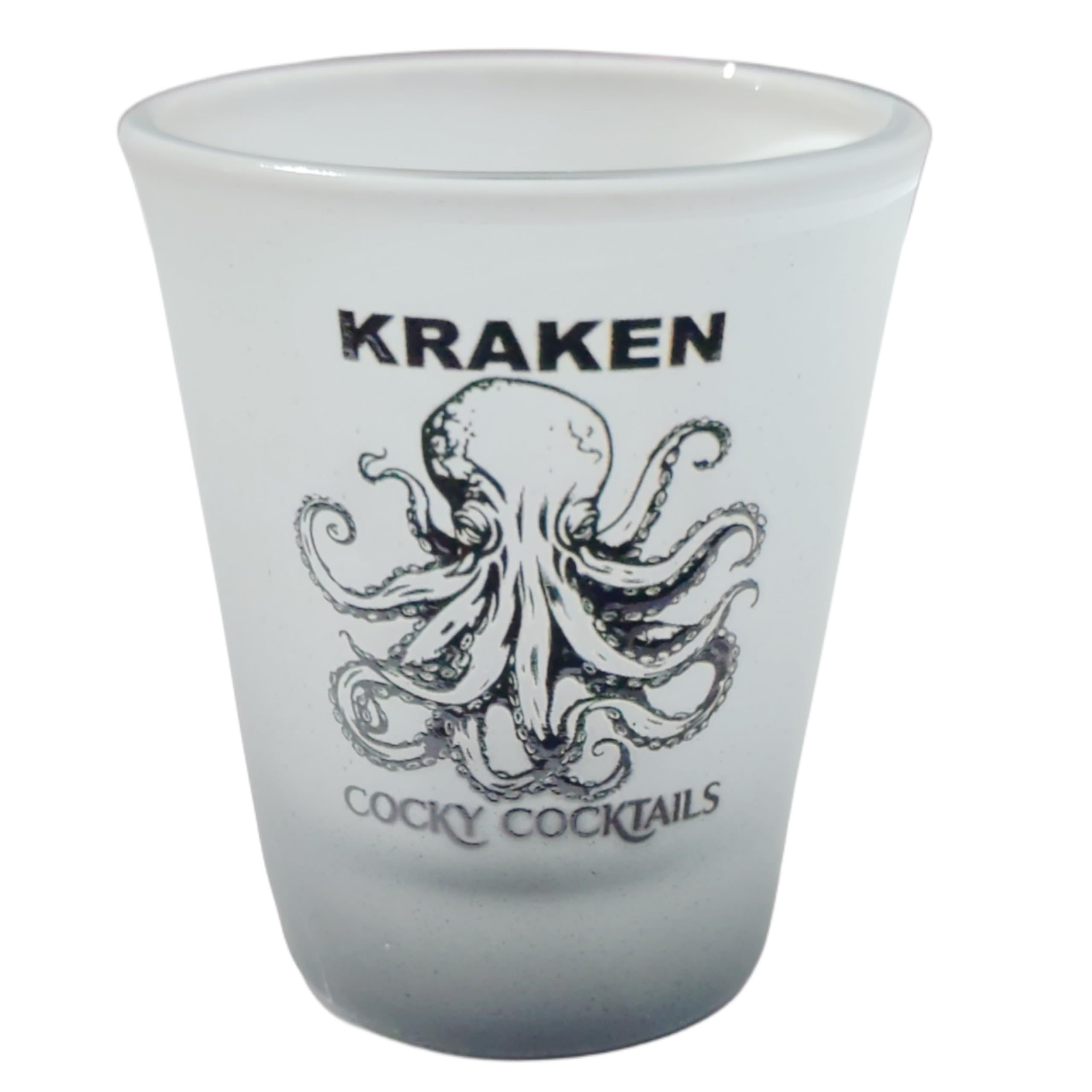 Cocky Cocktails - Bicchierini da shot dritti Kraken Rum (confezione da 2)