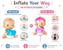 AMFIN (Pack of 2) 36Inch Giant Baby Foil Balloons for Baby Shower Decoration (1 Blue + 1 Pink) Air & Helium Compatible Welcome Naming Ceremony & First Birthday Party gallery image