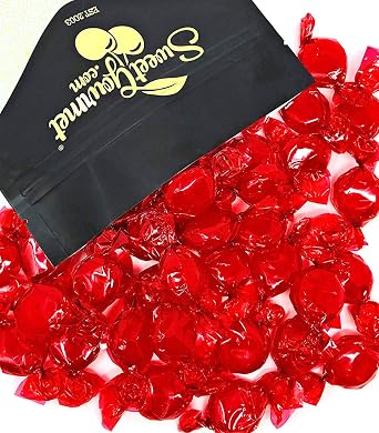 SweetGourmet Cinnamon Discs Hard Candy, Red Wrapper, Bulk Wrapped, Gluten-Free, 2 Pounds