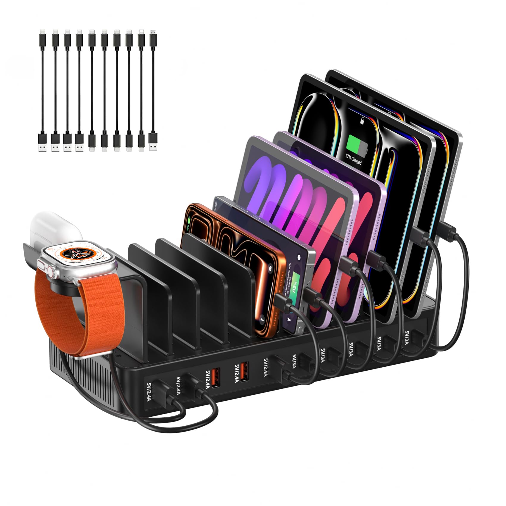 station de recharge multi-appareils 100w
