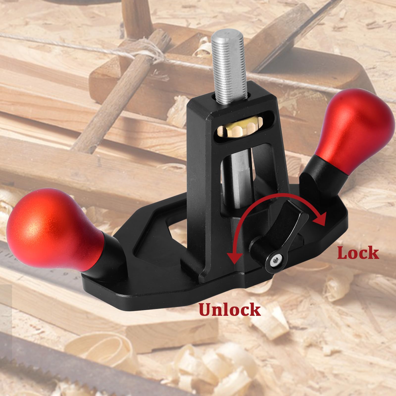 Pialletto A Mano per Legno,Pialla per Legno,Aereo Del Router Regolabile Rasoio per Legno per Lavori Di Falegnameria, Rifilatura, Piallatura E Levigatura Di Superfici.