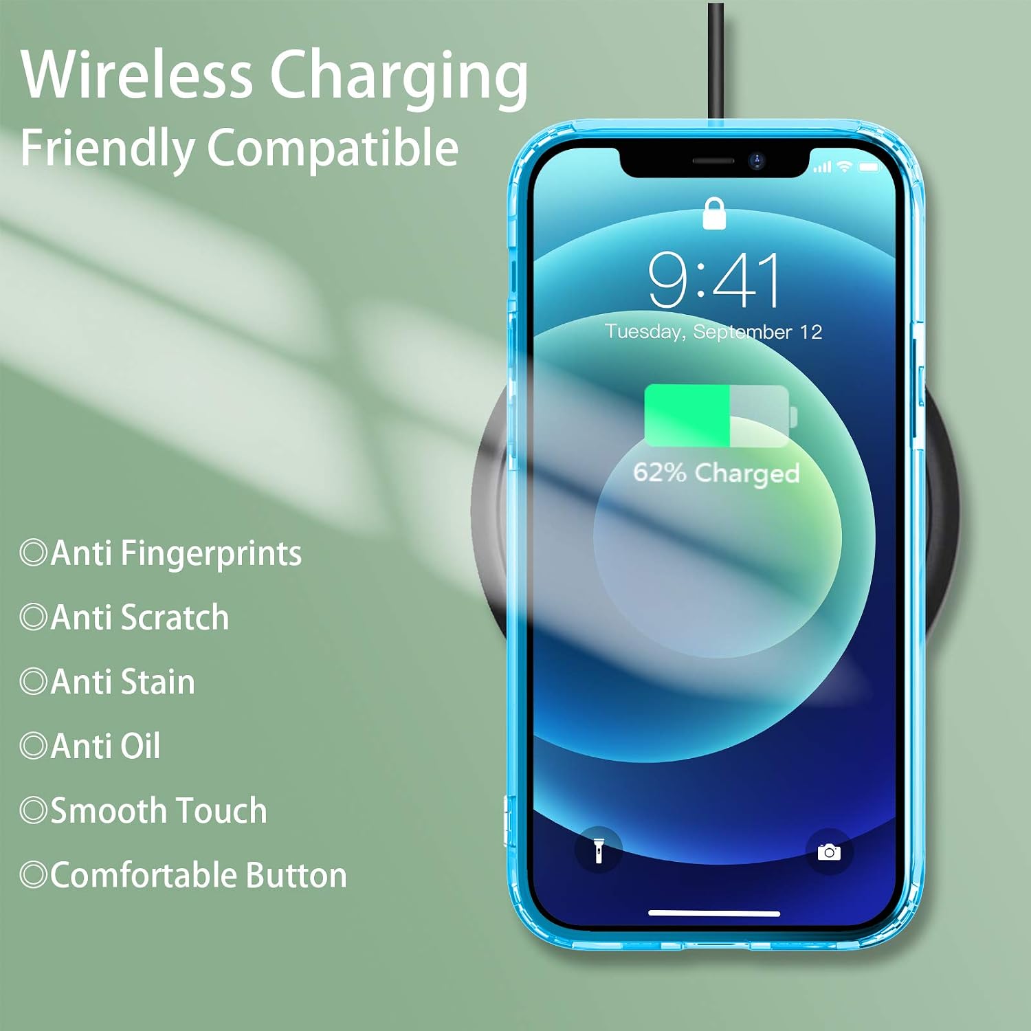 Temdan for iPhone 12 Pro Max Case Waterproof,with Built-in Screen Protector Full Body Rugged Heavy Duty Shockproof Dustproof IP68 Waterproof Phone Case for iPhone 12 Pro Max 6.7 inch Blue/Clear