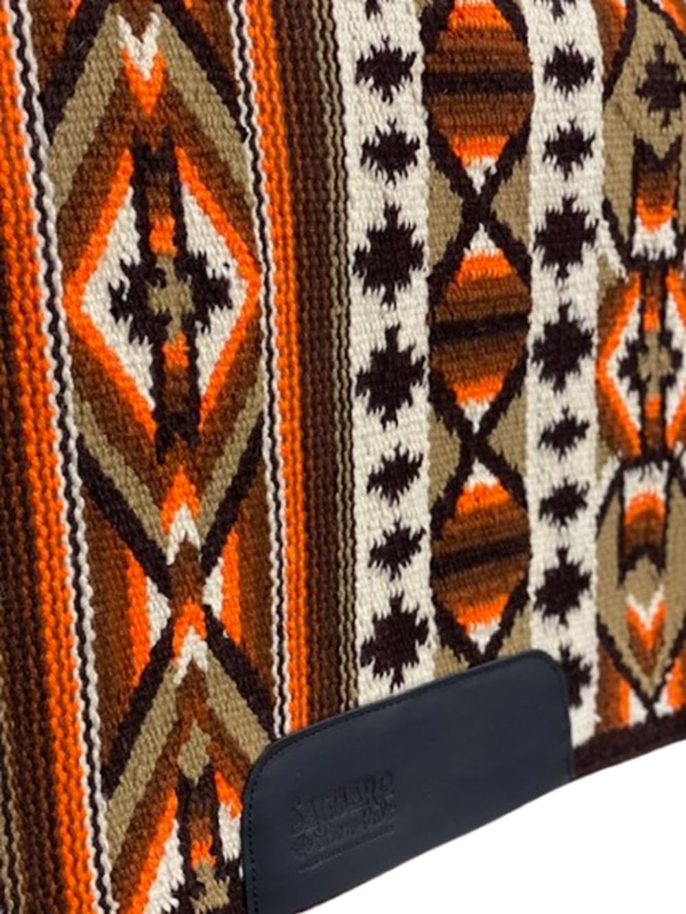 Handmade Western Ranch Saddle Blanket | Genuine New Zealand Wool Pad | Custom Equestrian Gear AM-346