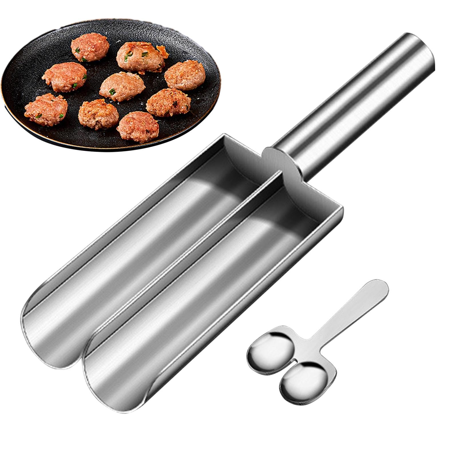 Outil de fabrication de boulettes de viande, en acier inoxydable, machine à boulettes de viande, outils de cuisine portables, pour moules Qu
