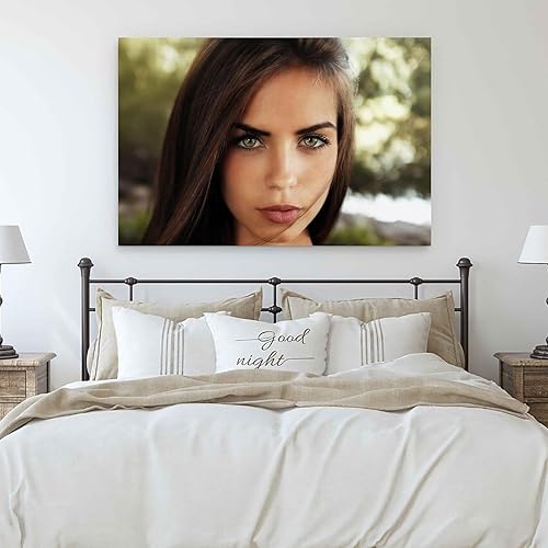 Miniatura 6 de PENCHAIN Póster de Marlen Álvarez - Póster artístico para decoración de pared, lienzo para dormitorio, 08 x 12 pulgadas (7.9 x 11.8 in) estilo marco