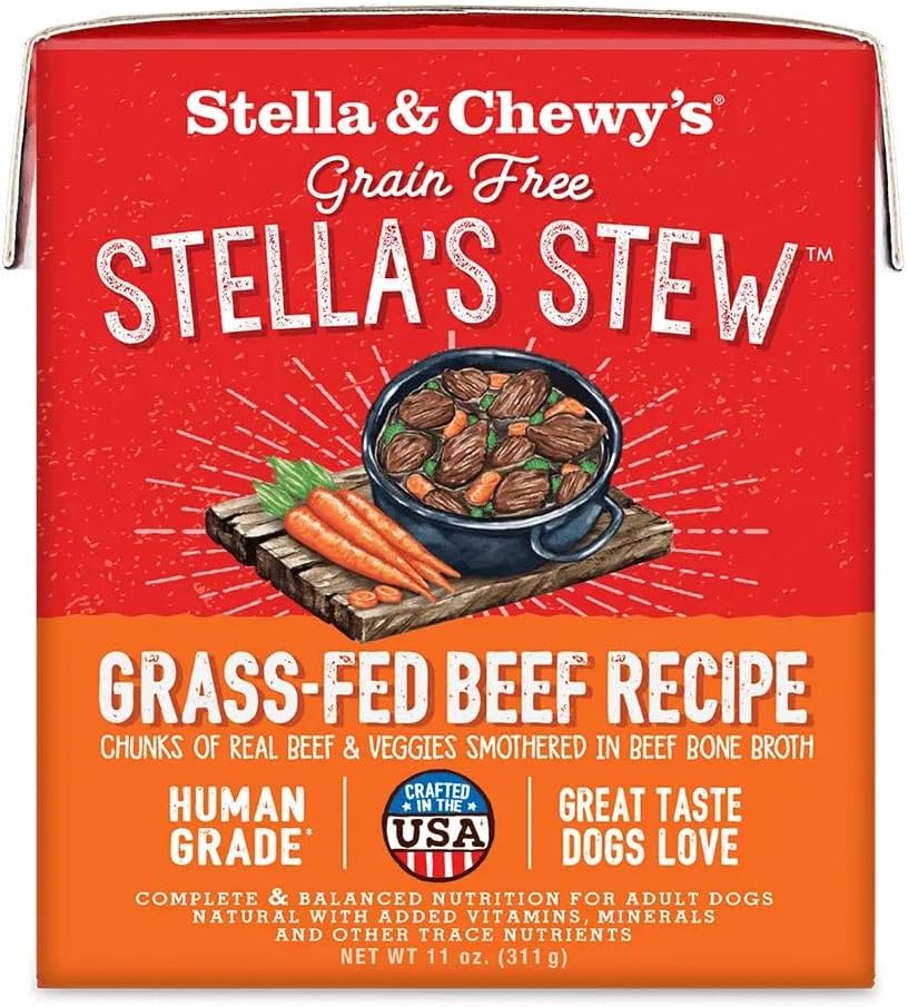 Stella & Chewy's Stella's Stew Grass-Fed Beef Recipe Wet Dog Food (Pack of 12)