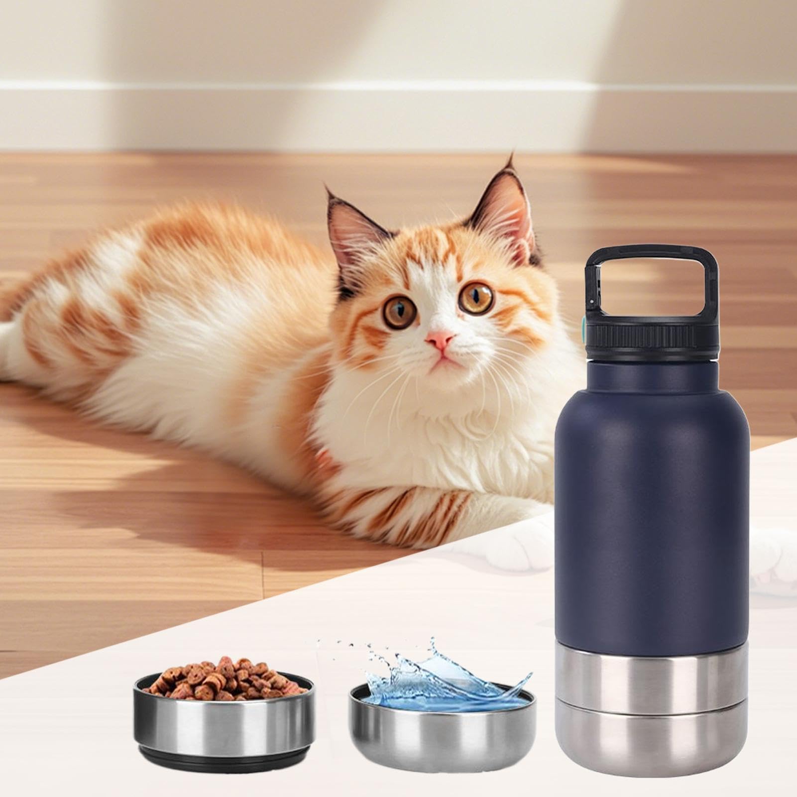 Borraccia Portatile Per Cani Dispenser D'Acqua Per Animali Domestici Da | Borraccia Antigoccia Cuccioli Per Viaggio Appartamento Outdoor Road Trip Escursioni Campeggio Passeggiate Picnic D