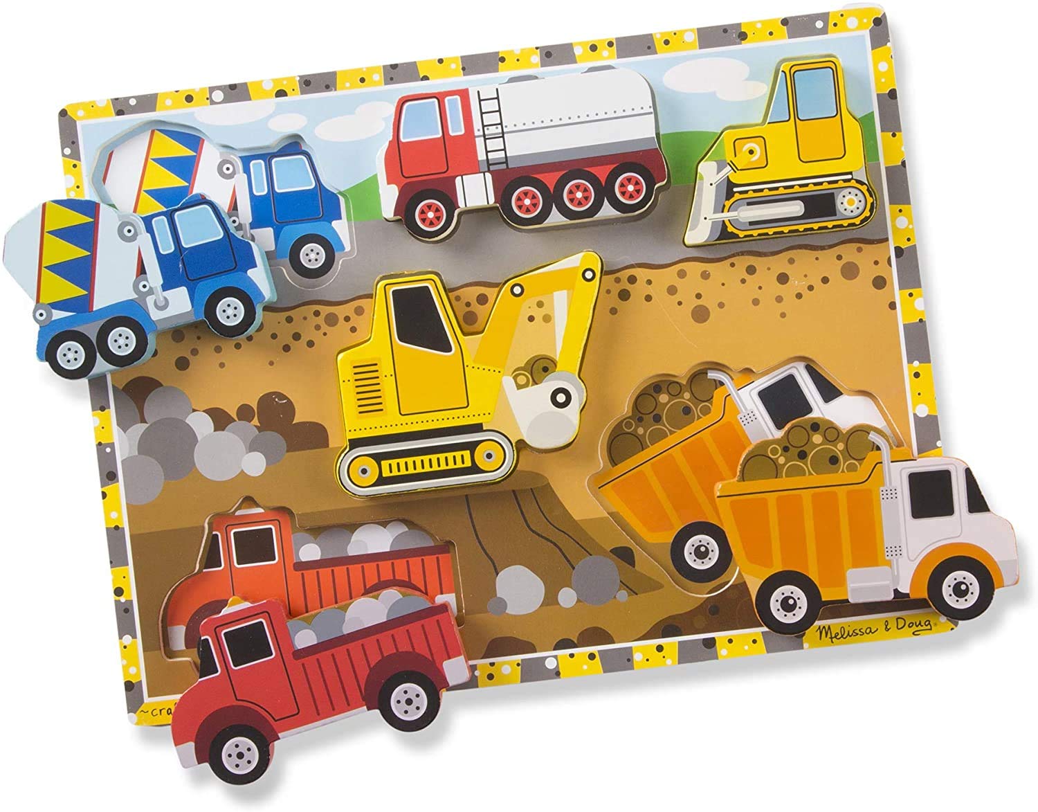 MELISSA & DOUG Construction Chunky Puzzle, 1 EA - Image 5