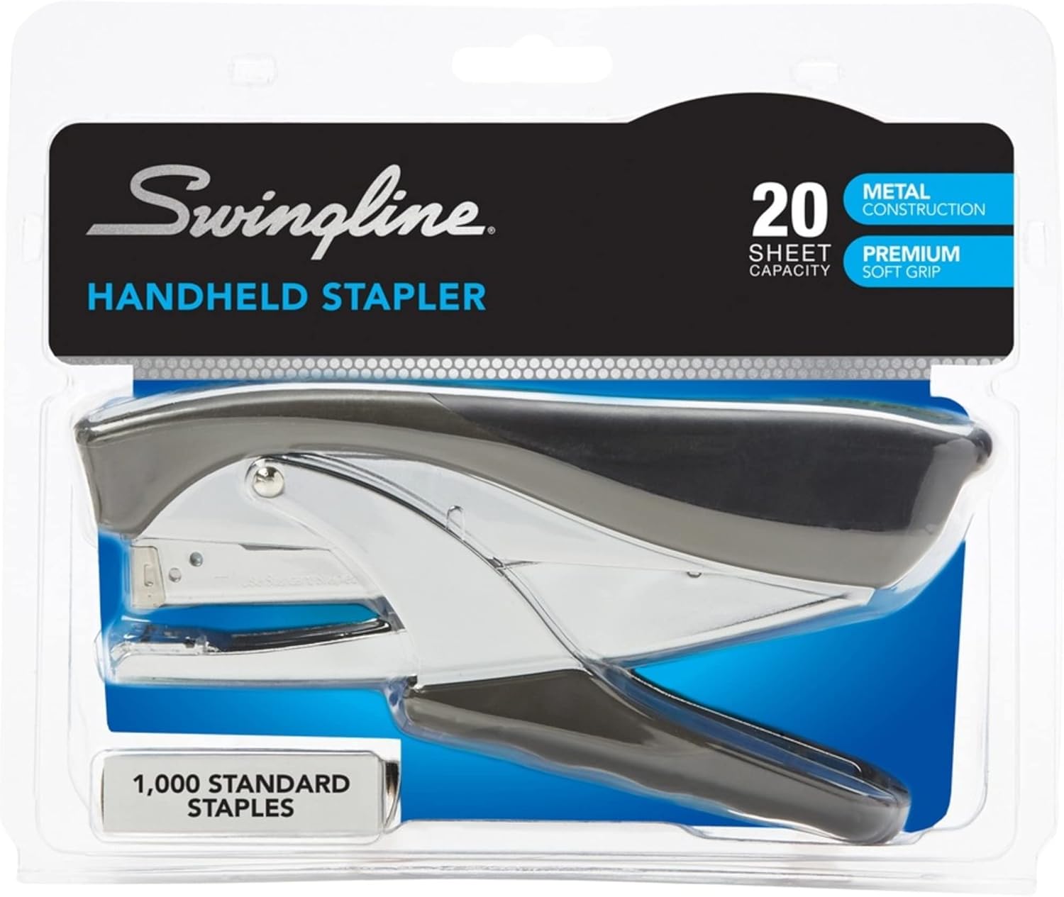 Swingline® Premium Handheld Stapler, Black