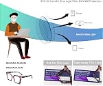 KoKoBin 3 Pack élégant carré cadre Oprah Style Lunettes de lecture pour les femmes, Blue Light Blocking lecteurs confortables