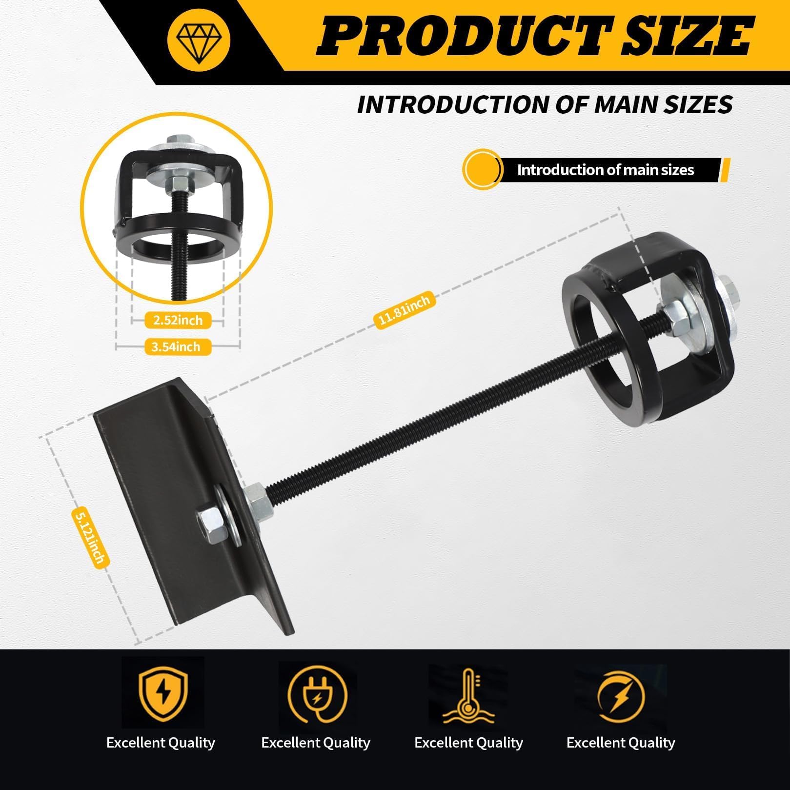 Jecoupoon Clutch Compression Tool CCT510 Universal Compatible with ATV UTV Snowmobile Primary and Secondary Clutches Compression Tool