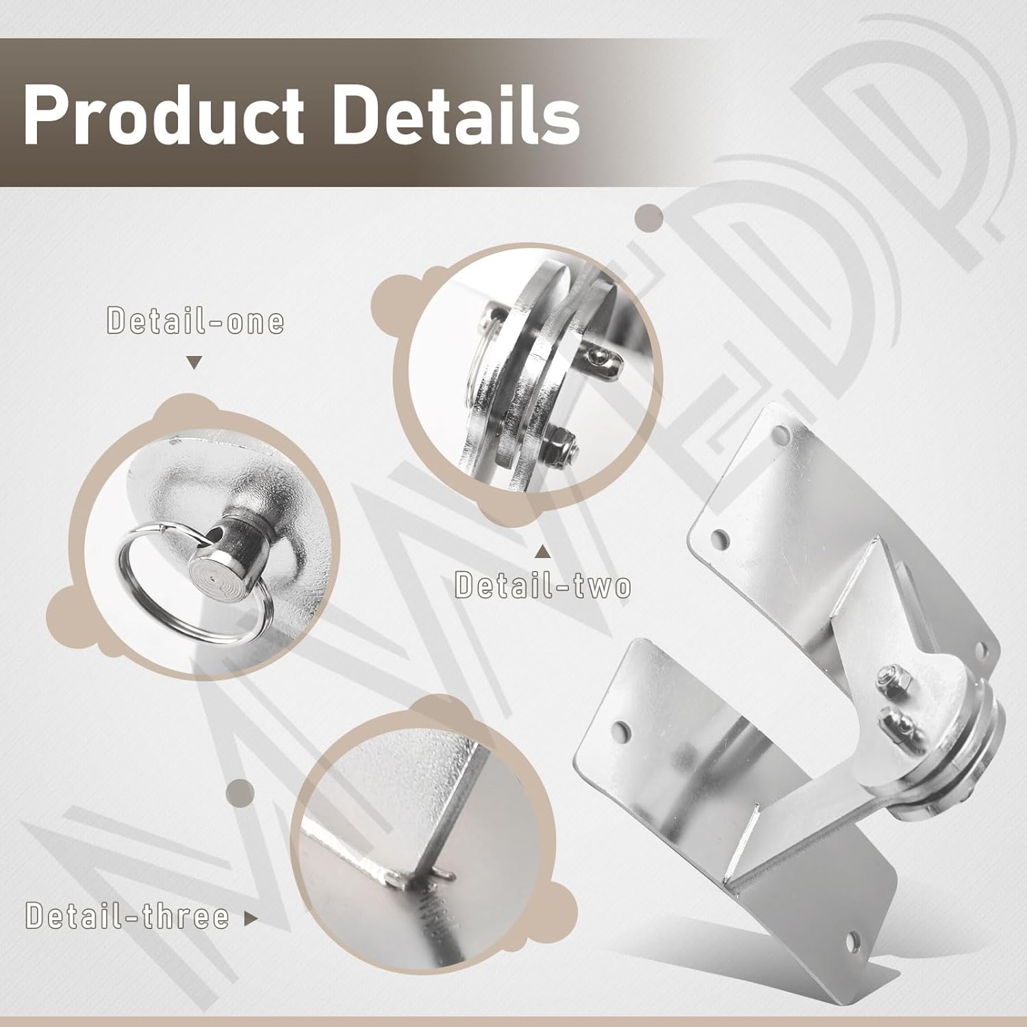 Stainless Hinge Gasket Kit Compatible with Weber Smokey Mountain WSM Smoker Grill 18.5 22.5 Smoker G-rill One Touch BBQ Quick Release ​- Let The lid Connect to The Grill
