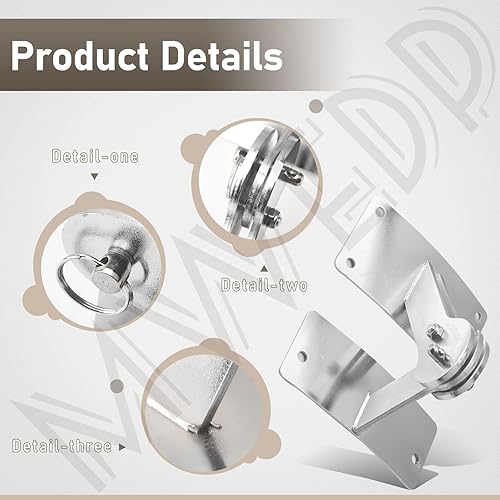 Miniatura 5 de Kit de juntas de bisagra de acero inoxidable compatible con Weber Smokey Mountain WSM Smoker Grill 18.5 22.5 Parrilla ahumadora One Touch BBQ de