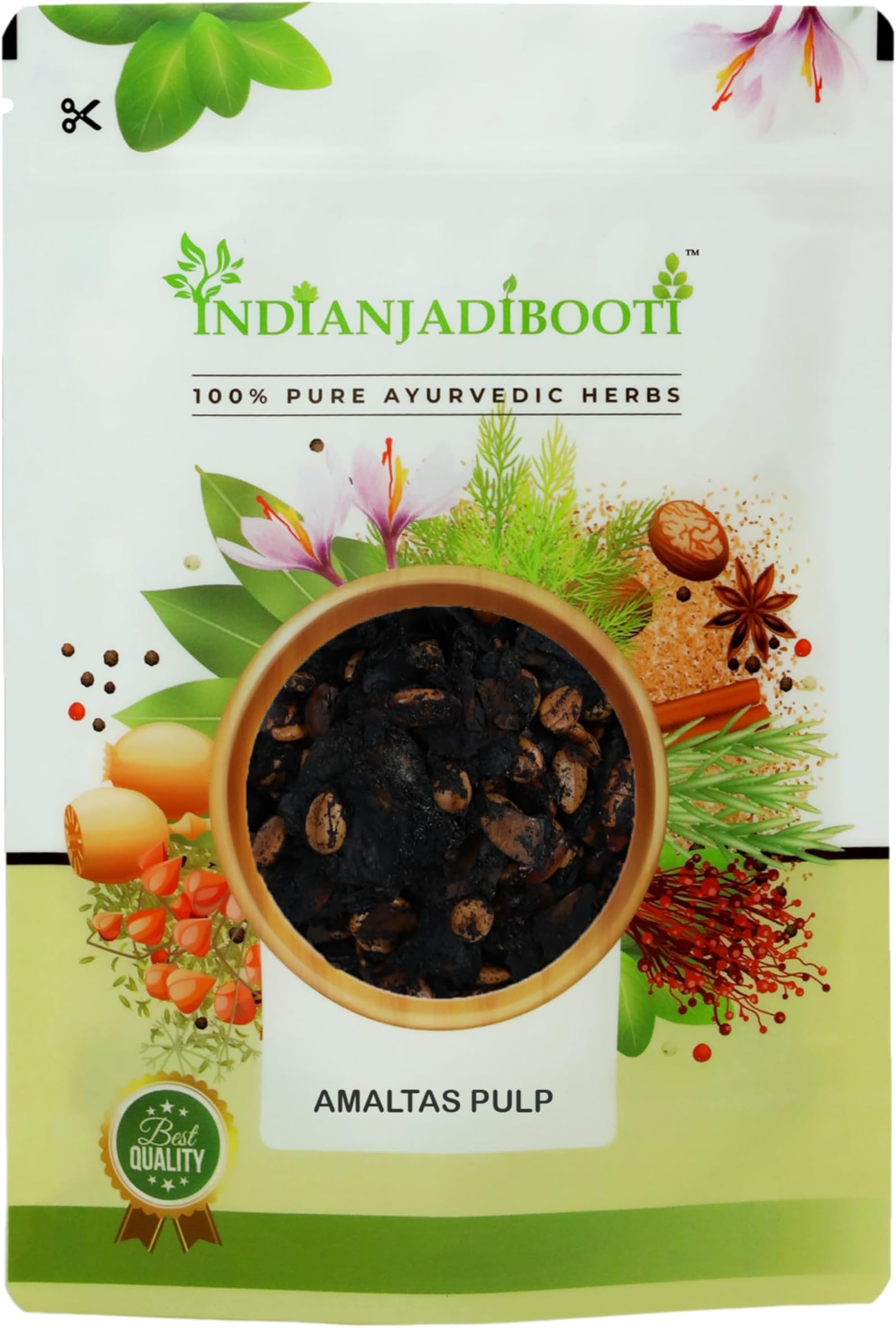 IndianJadiBooti Amaltas Pulp (250g) | Cassia Fistula/Amaltash Gudda | Aragvadha | Natural Gentle Laxative for Kids & Adults | Constipation Relief | Pure & Seedless