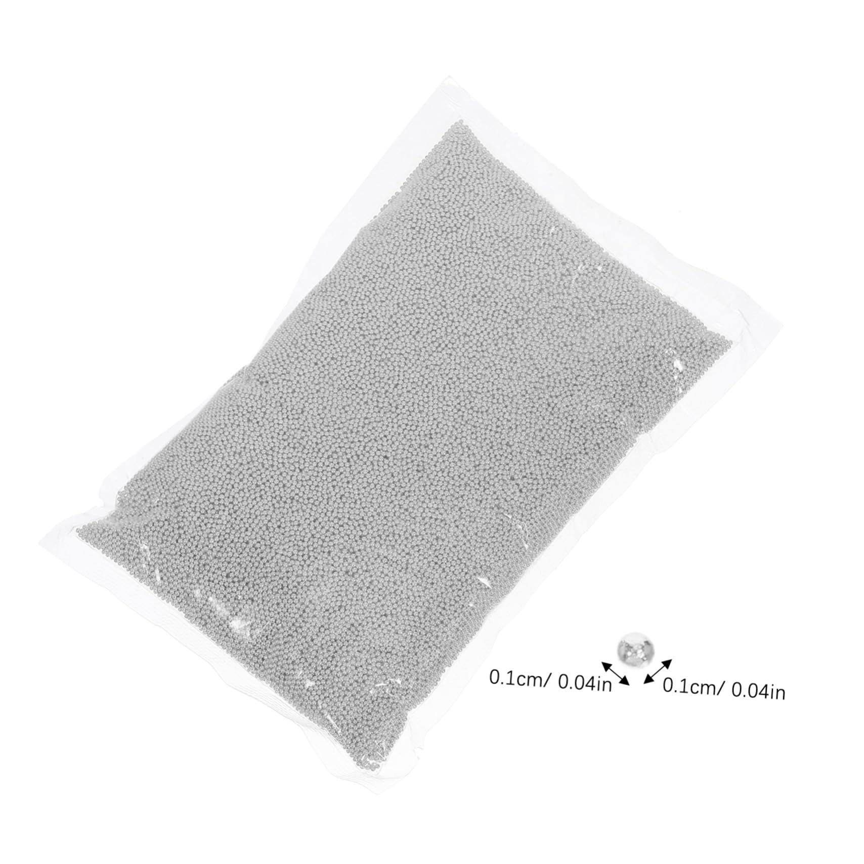 FOMIYES Perline di Metallo per Unghie Palline Decorative per Manicure Fai da Te Mini Perline in Metallo Rotonde per Design Creativi di Gioielli per Unghie