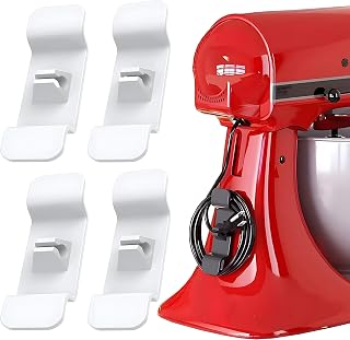 Home & Kitchen Cord Organizer for Appliance, New Home Must Haves, Essential Gadgets and Accessories for Kitchen, Cord Holder for Blenders, Coffee Makers, Air Fryers, Toasters, Rv and More, 4 PCS White