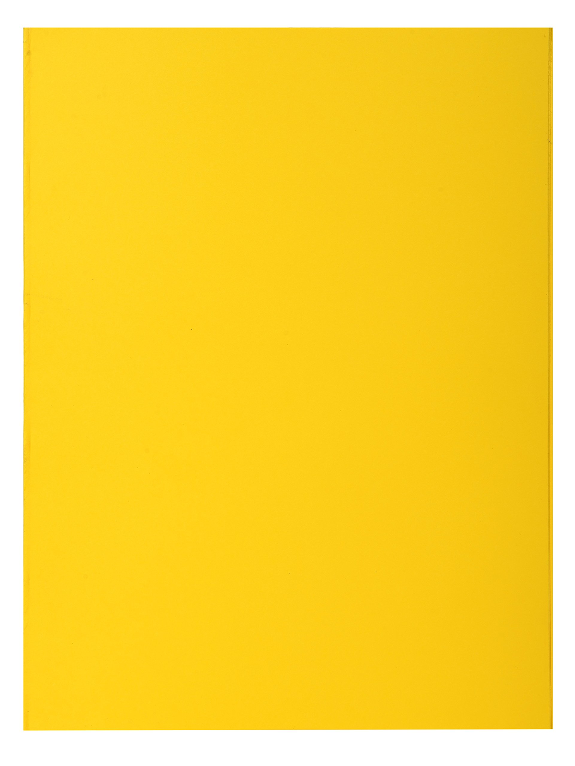 Exacompta - Ref 210011E - Rocks Square Cut Folder - 240 x 320mm in Size, Suitable for Holding A4 Documents, 210gsm Coloured Card - Yellow Colour (Pack of 100)