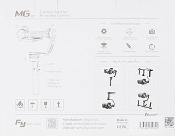 FEIYU TECH FY-MG Lite ミラーレスカメラ用3軸ジンバル Amazon.co.jp: FeiyuTech MG Lite 3軸ハンドヘルドジンバル
