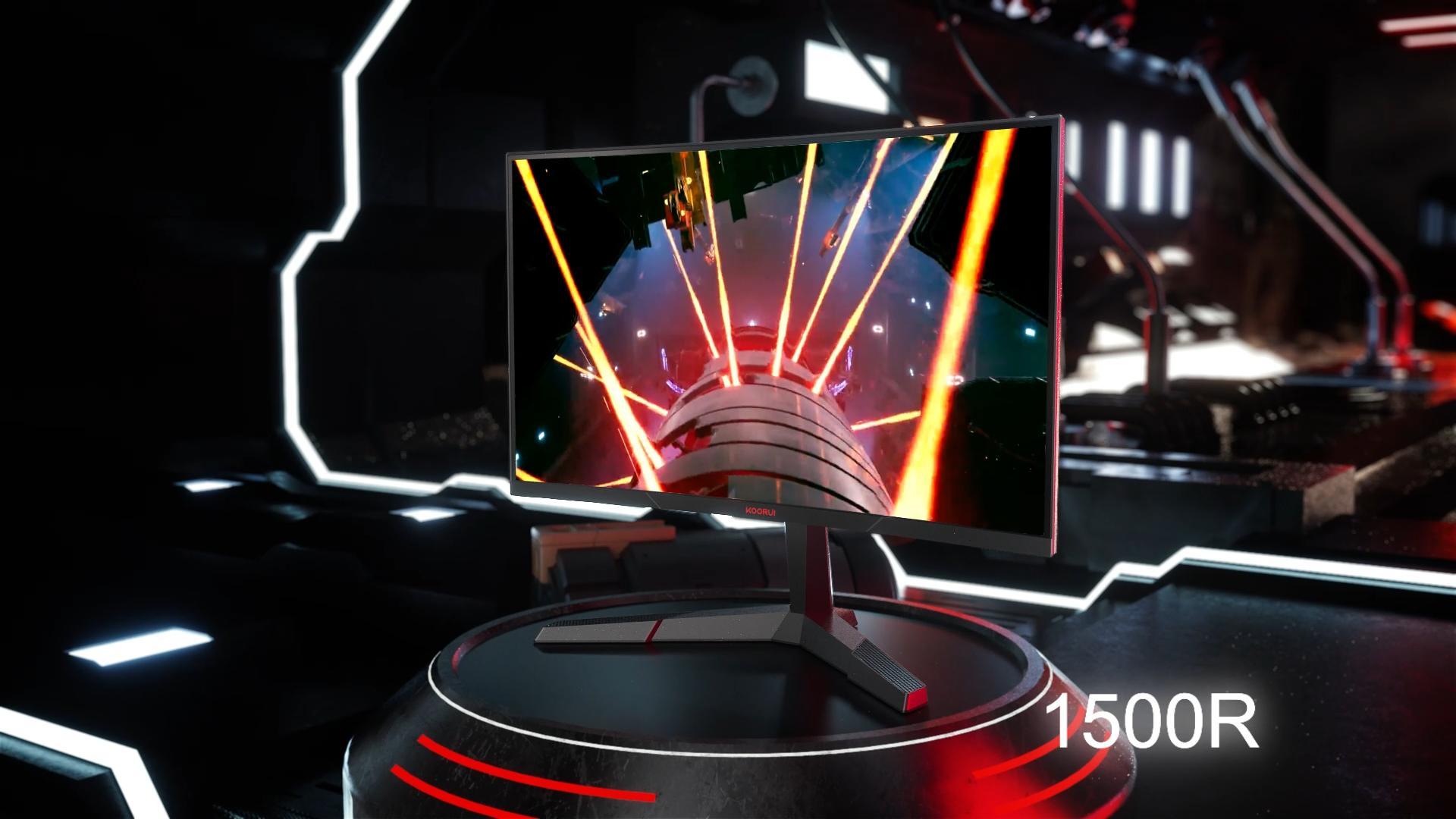 Amazon.co.jp: KOORUI ゲーミングモニター 湾曲 モニター 24インチ