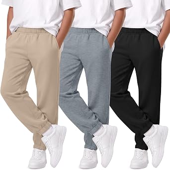 3 Pack Boys Lightweight Joggers