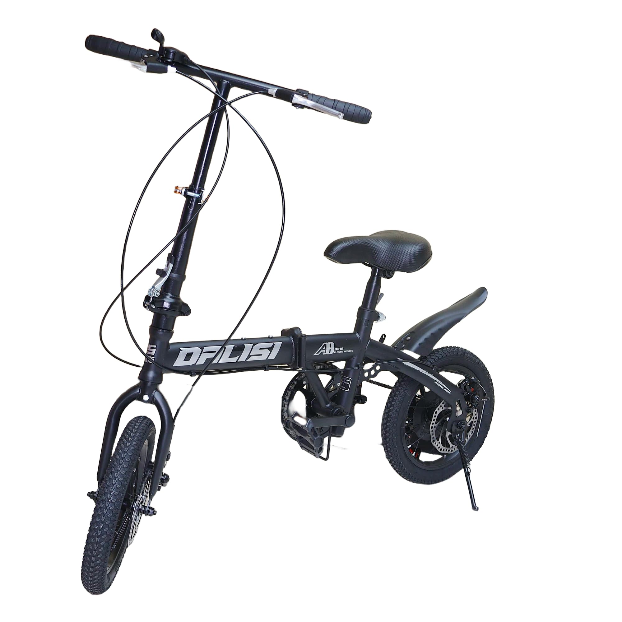 CHENXIAN Folding Bicycle 12/14/16 Inch with 7-Speed Shimano, Disc Brakes, and Carbon Steel Frame – Compact, Portable Bike for Men and Women, Ideal for Commuting and Leisure